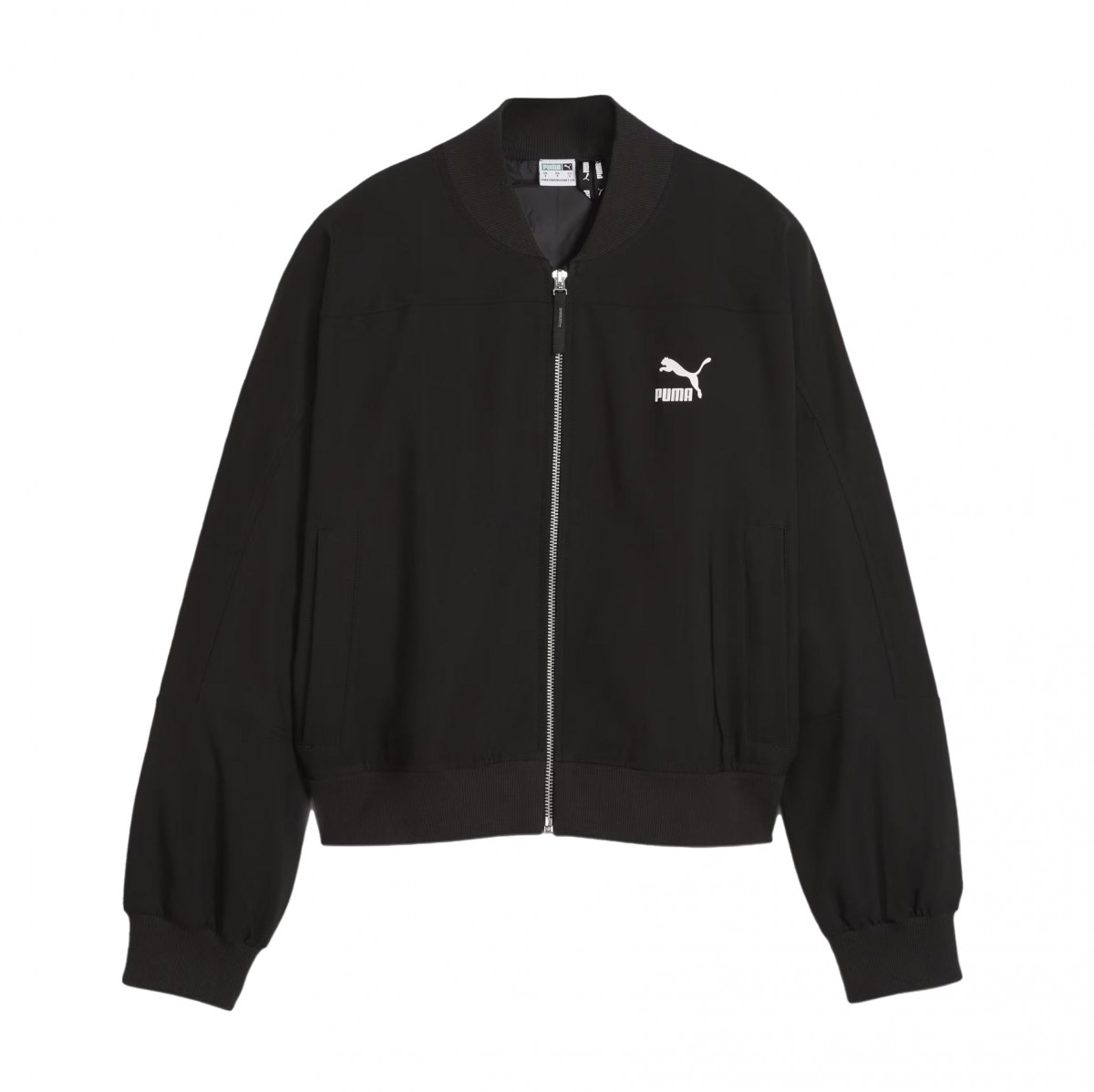 Black puma jacket womens discount