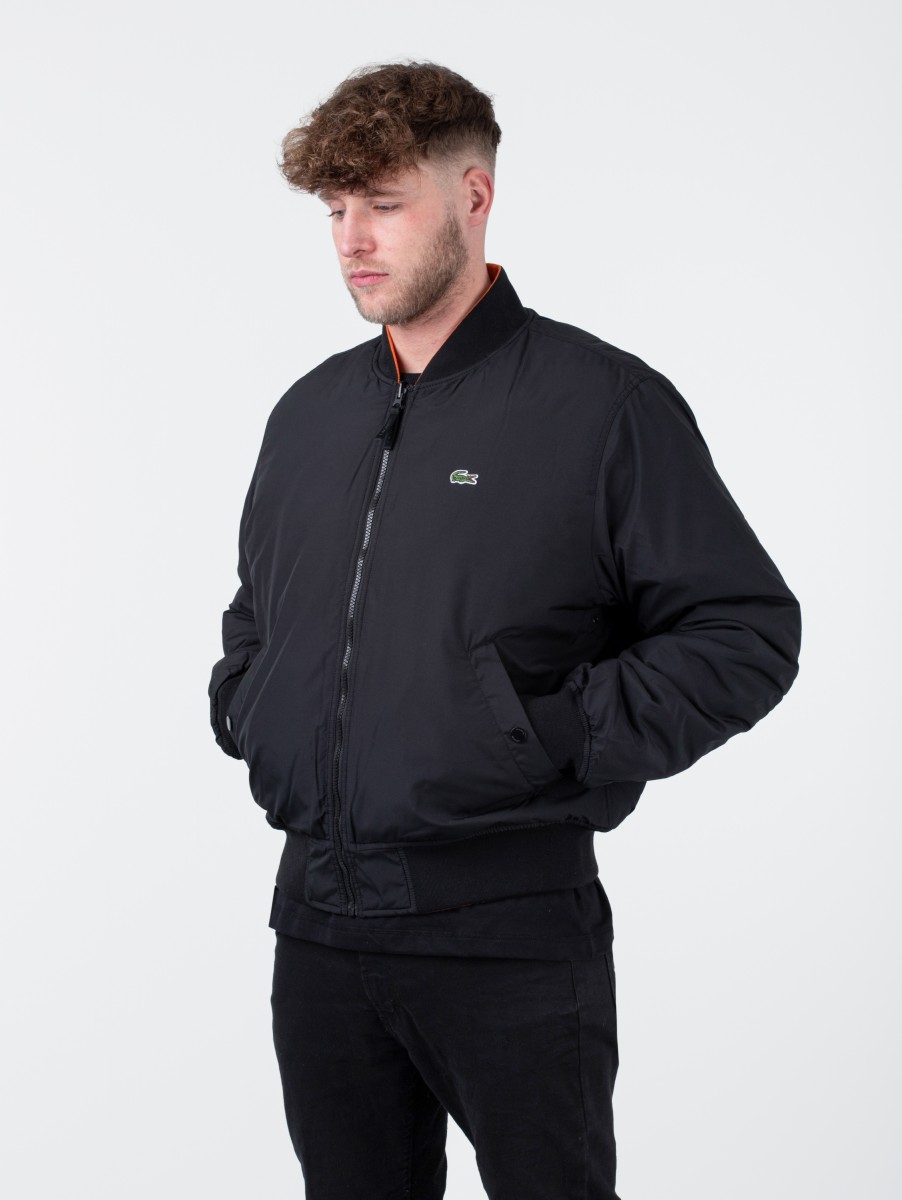 Lacoste reversible bomber jacket store