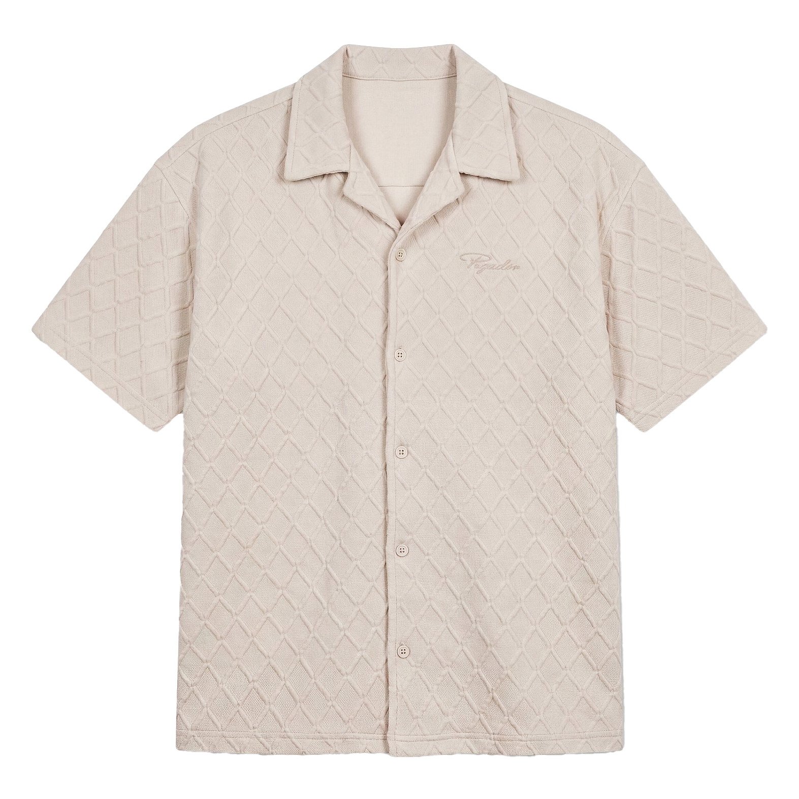 Jovren Structured Shirt Cream XL Herren
